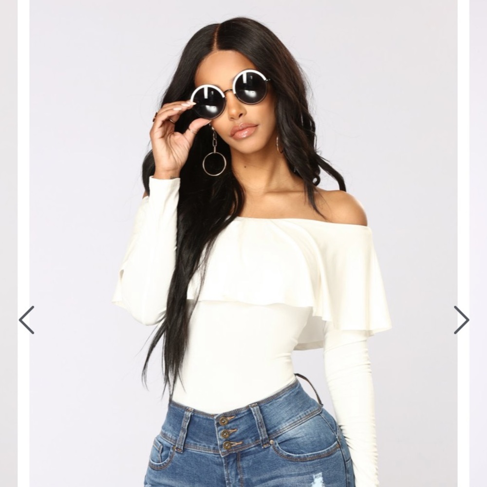 Ivory Top Fashion Nova Gem